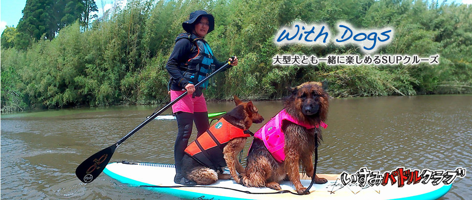 With Dogs 大型犬とも一緒に楽しめるSUPクルーズ いすみパドルクラブ